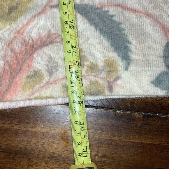 Vintage‎ GABRIELLA T Italy Linen Blend Women Sweater Sz Small Floral Multi - Picture 3 of 8